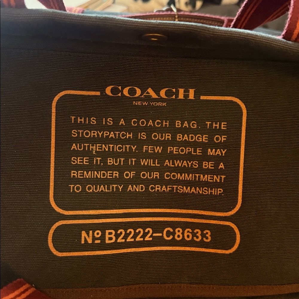 Coach Signature Canvas Spin Tote 42 - Picture 14 of 15